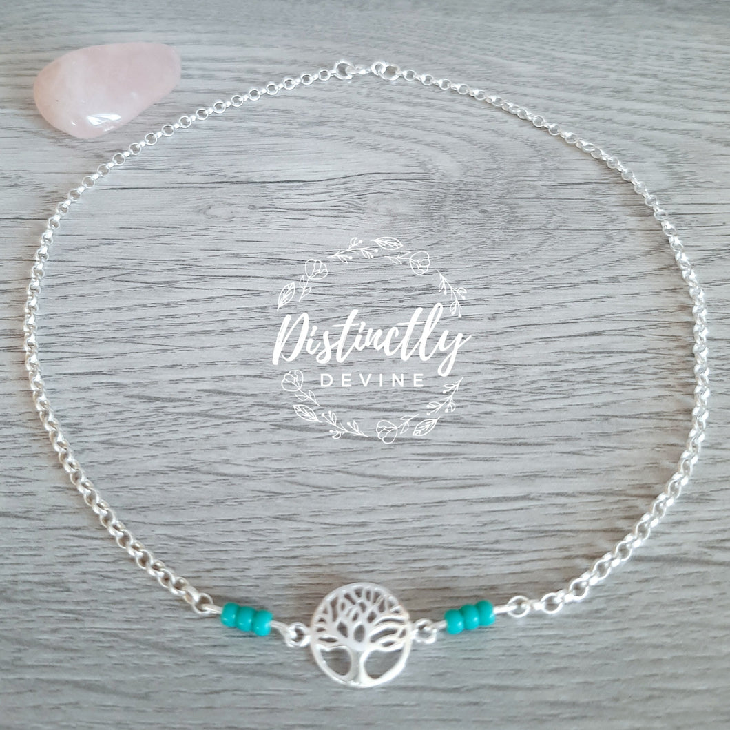 Tree of Life Necklet Turquoise